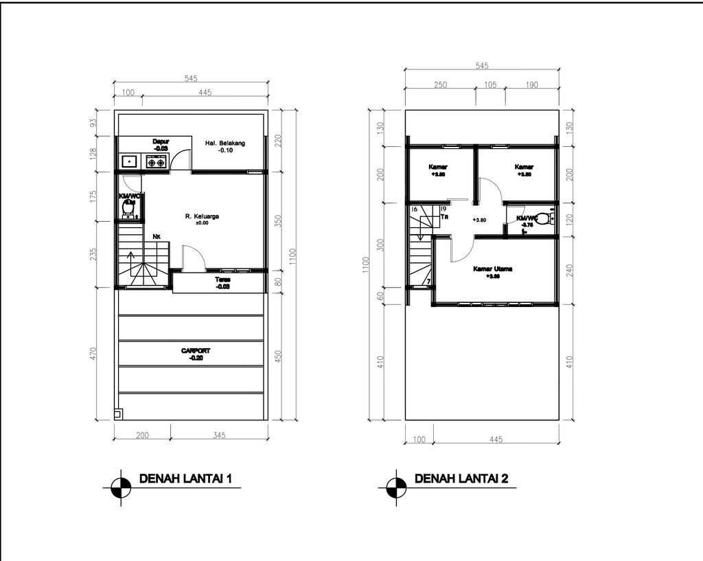 foto denah rumah tipe 51 Compact 3 Kamar HC (522) perumahan G-Land Ciwastra Park 2