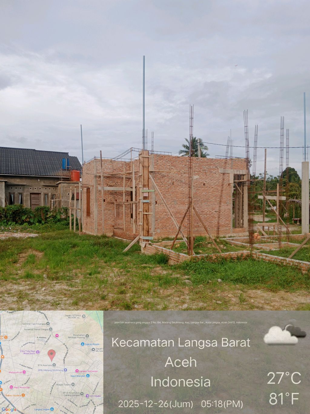 foto posisi tengah perumahan AL-KUMBA RESIDENCE