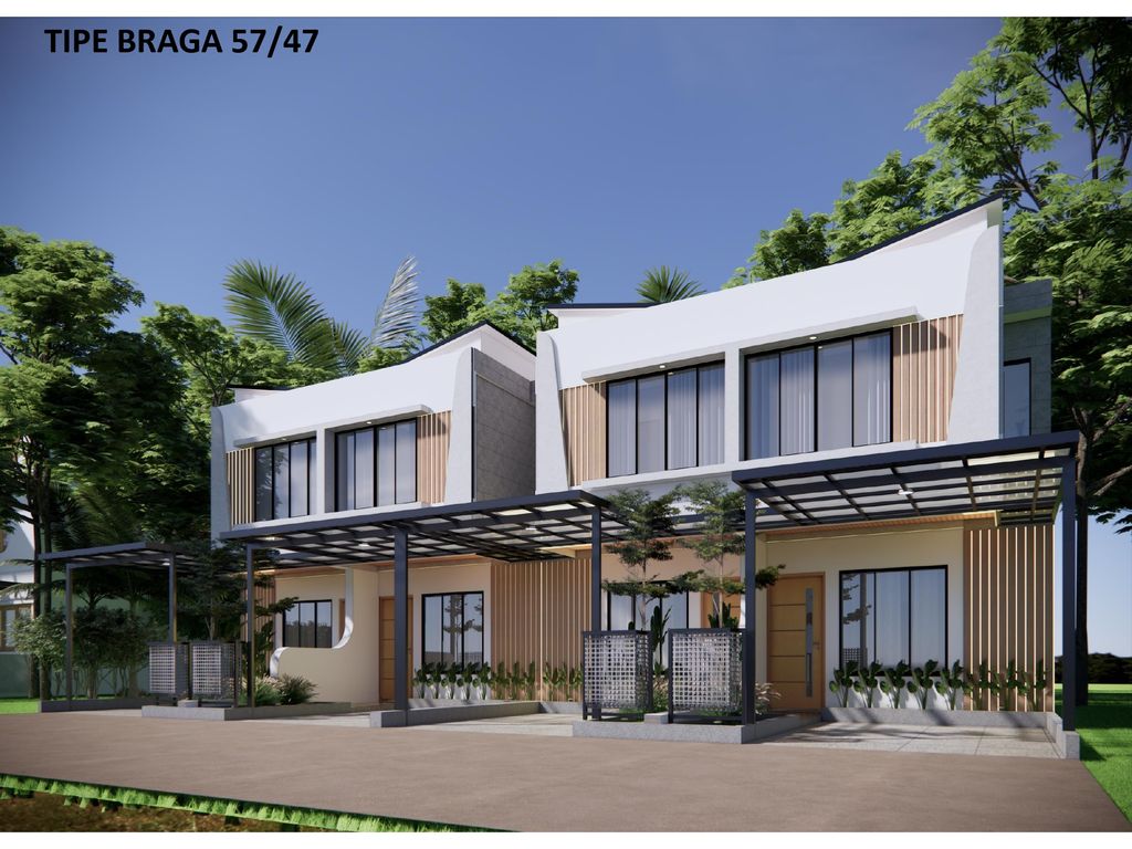 foto tampak rumah tipe Braga 57/61 perumahan Royal Parahyangan