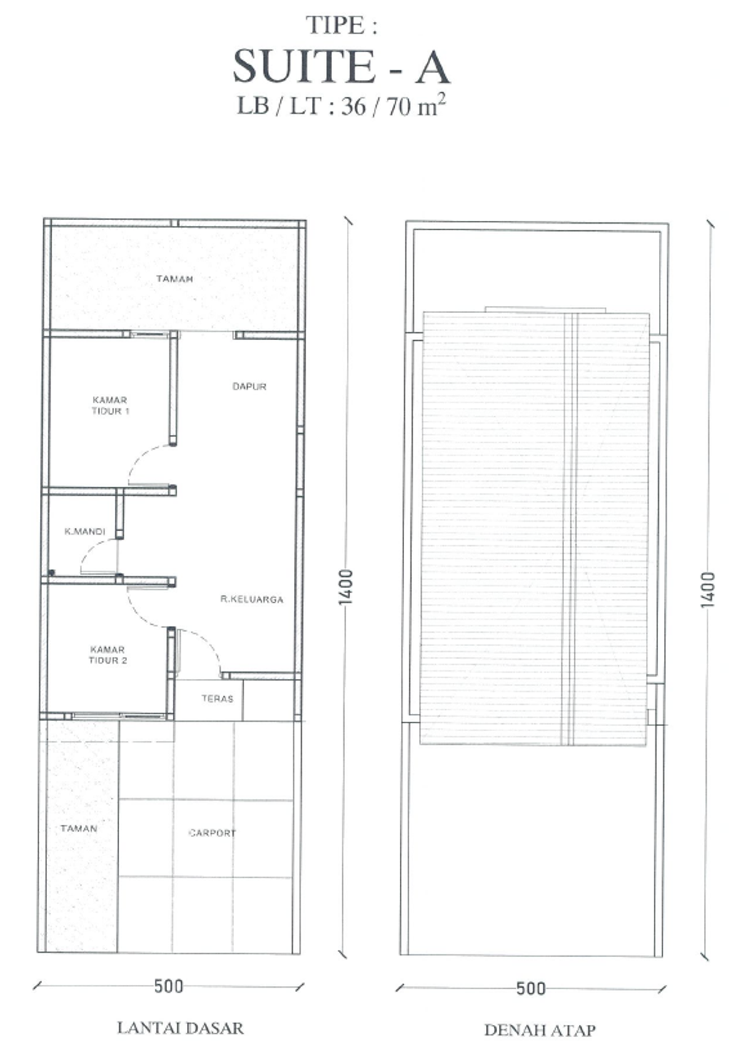foto tampak rumah tipe SUITE A perumahan MAESTRIA RESIDENCE
