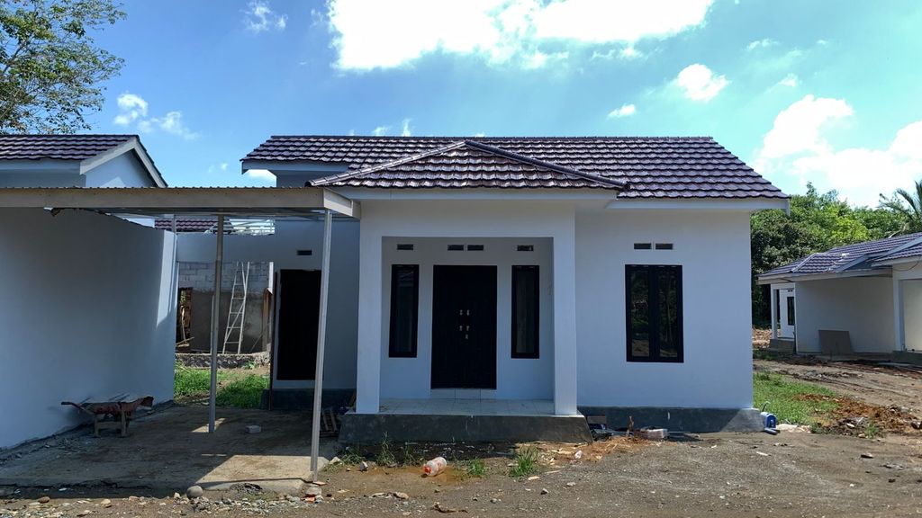 foto tampak rumah tipe 36 perumahan HARMONI KAPAR RESIDENCE TAHAP 3