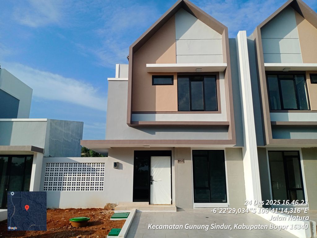 foto tampak rumah tipe RV5-0005 perumahan SERPONG NATURA CITY