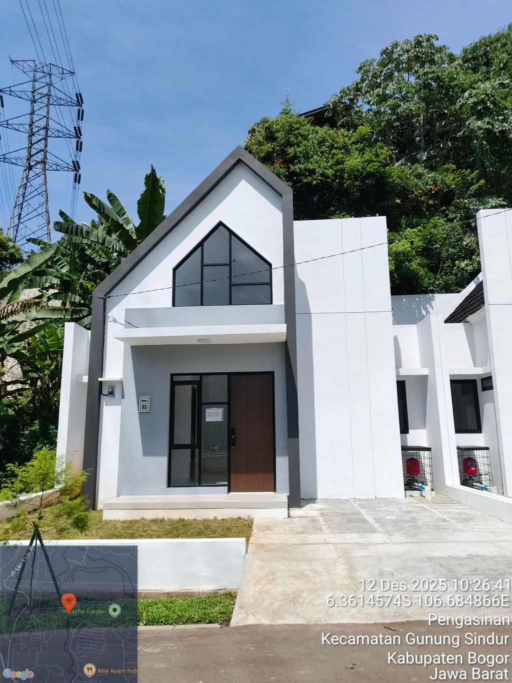 foto tampak rumah tipe RS2-0053 perumahan SERPONG NATURA CITY TAHAP 2