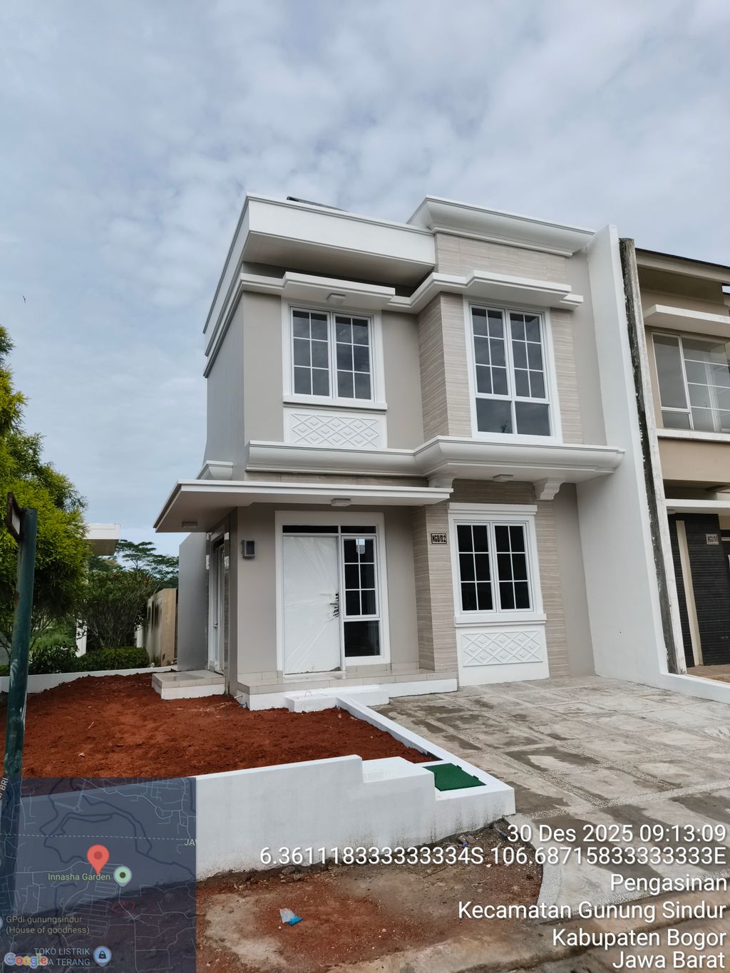 foto tampak rumah tipe NGD-0002 perumahan SERPONG NATURA CITY