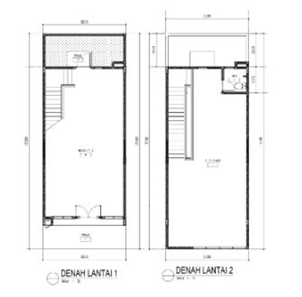 foto denah rumah tipe STANDART C perumahan RUKO BATAVIA WALK G