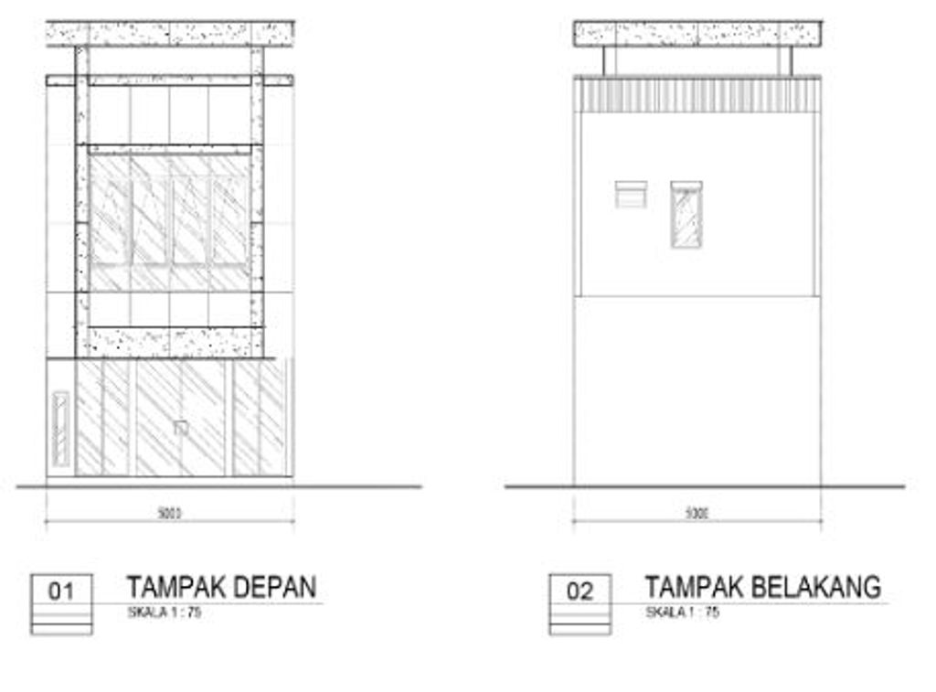 foto tampak rumah tipe STANDART C perumahan RUKO BATAVIA WALK G