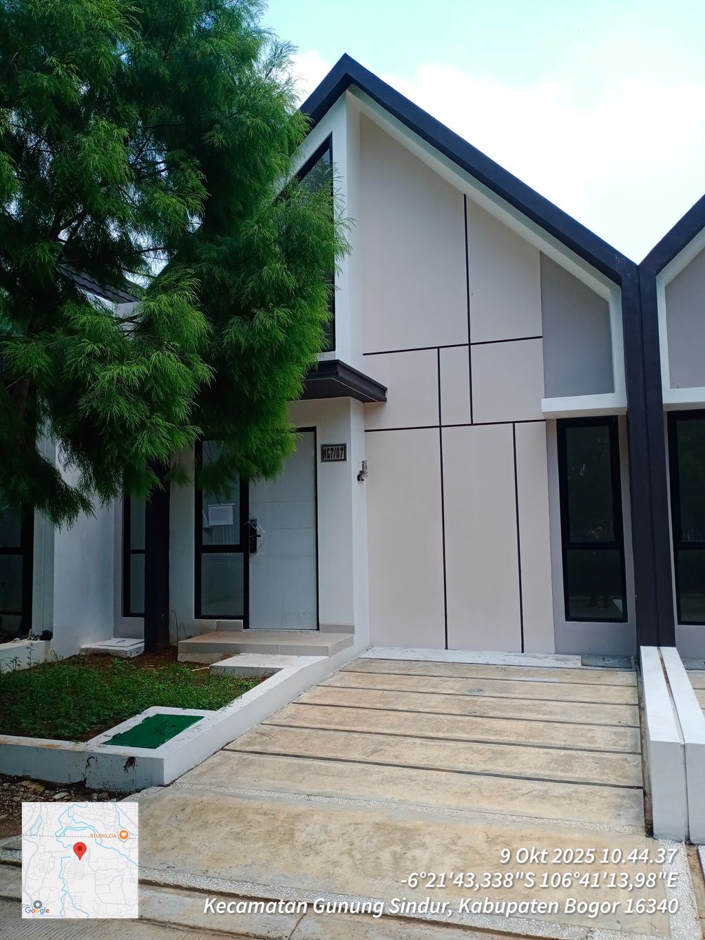 foto tampak rumah tipe NG7-0007 perumahan SERPONG NATURA CITY