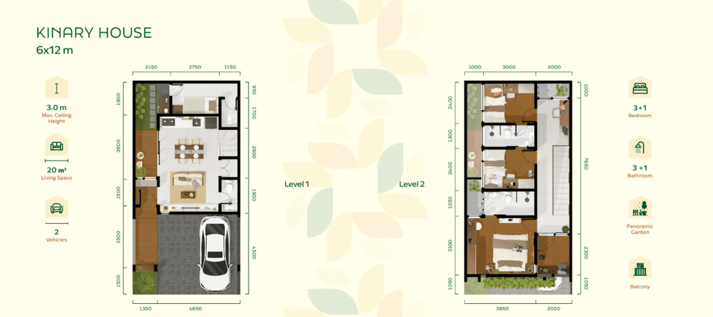 foto denah rumah tipe KH-86 perumahan Kinary House