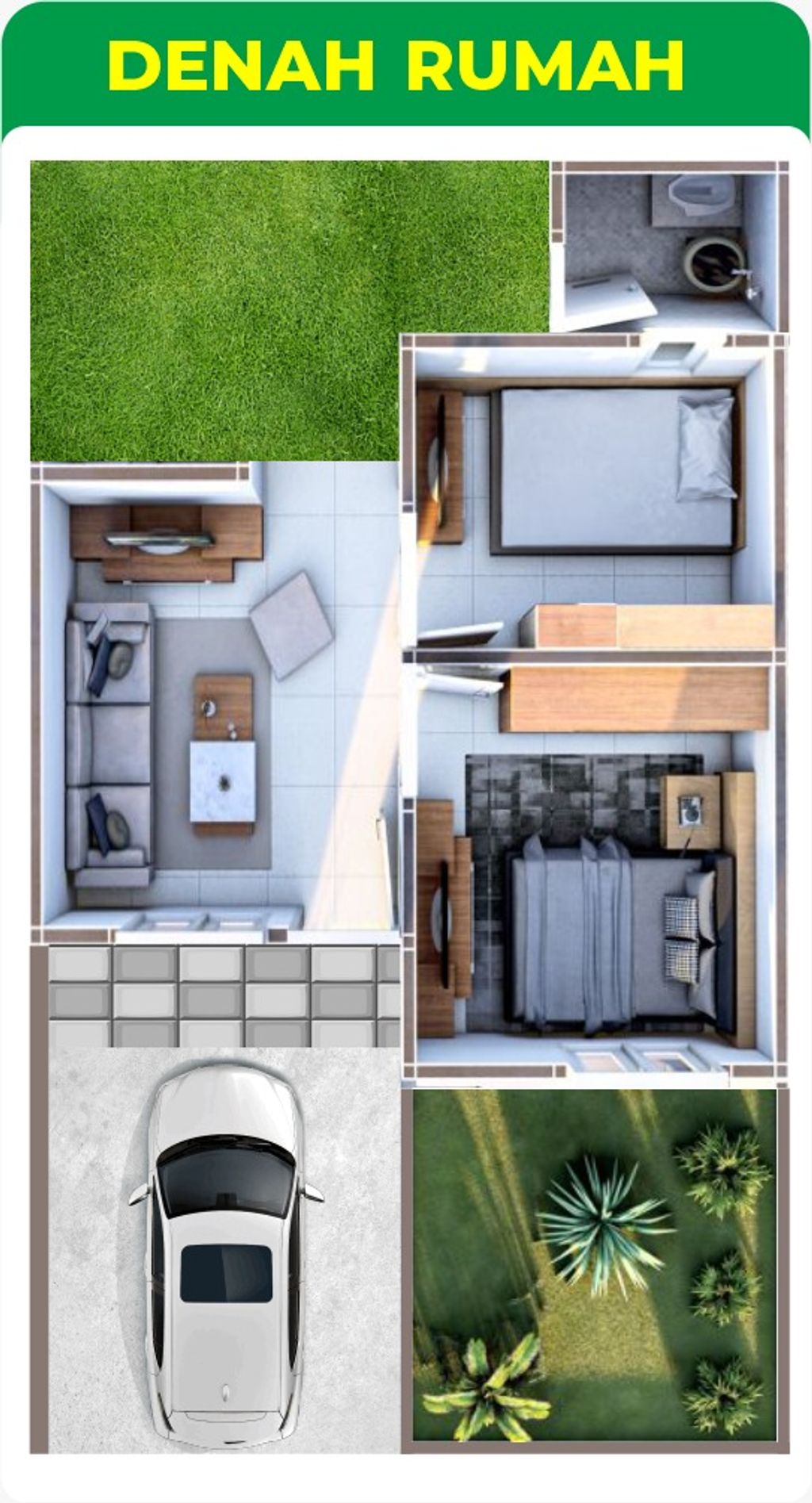 foto denah rumah tipe 30/60 perumahan PESONA LALUNG ASRI (JUNGKE)