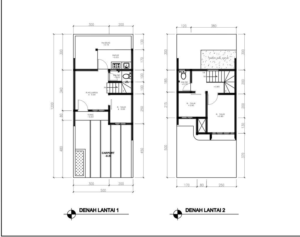 foto denah rumah tipe 43 Compact 3 Kamar HC (485) perumahan G-Land Ciwastra Park 2
