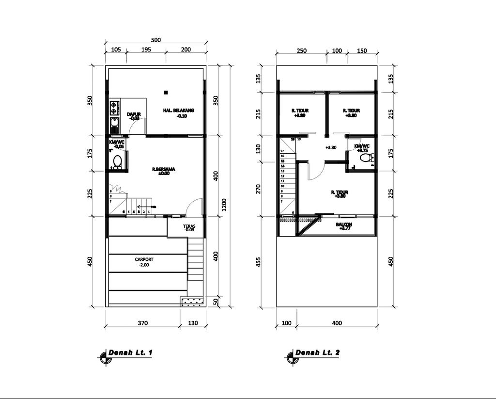 foto denah rumah tipe 50 Compact (3 kamar) (423) perumahan Bukit Sukanagara Resort