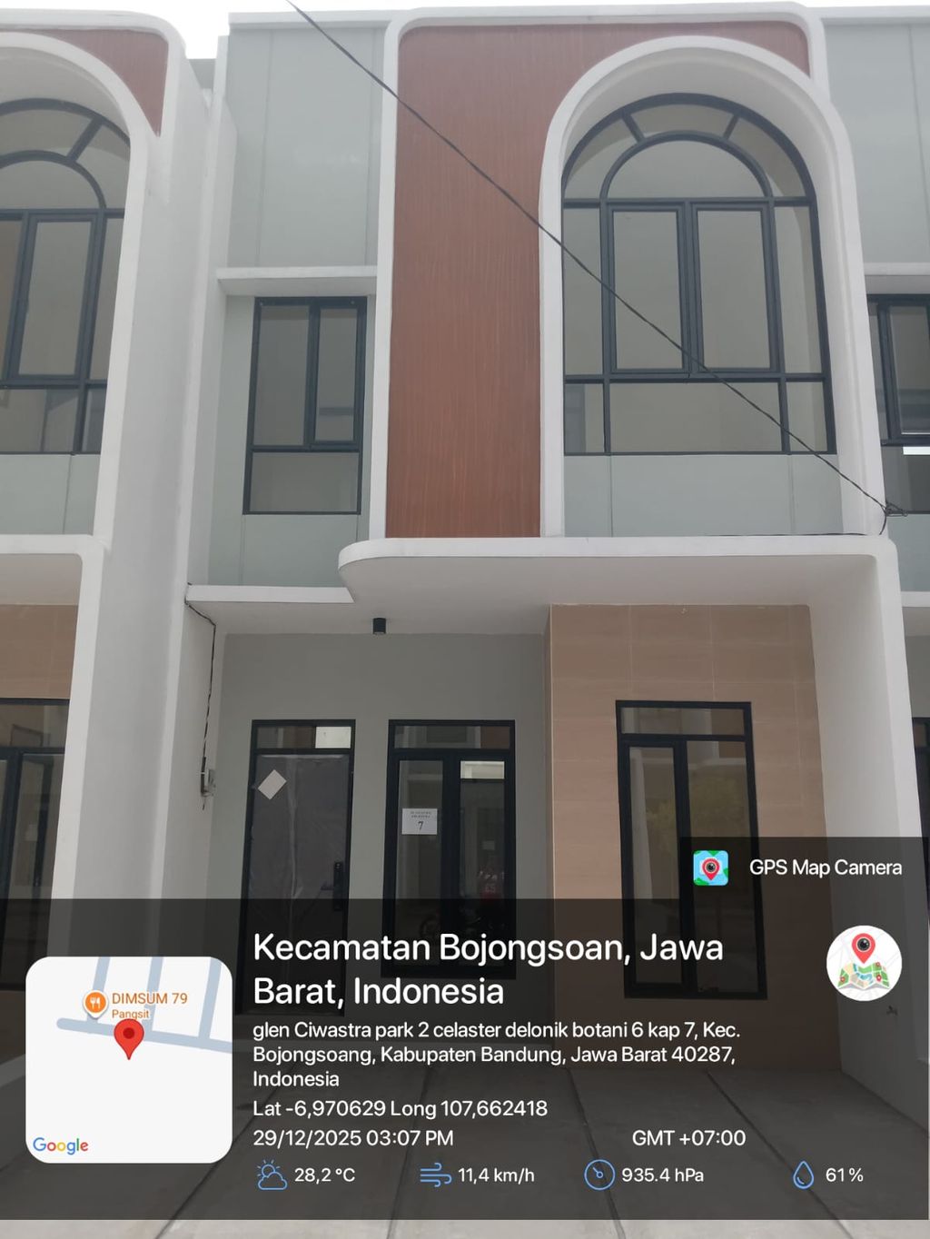 foto tampak rumah tipe 43 Compact 3 Kamar HC (485) perumahan G-Land Ciwastra Park 2