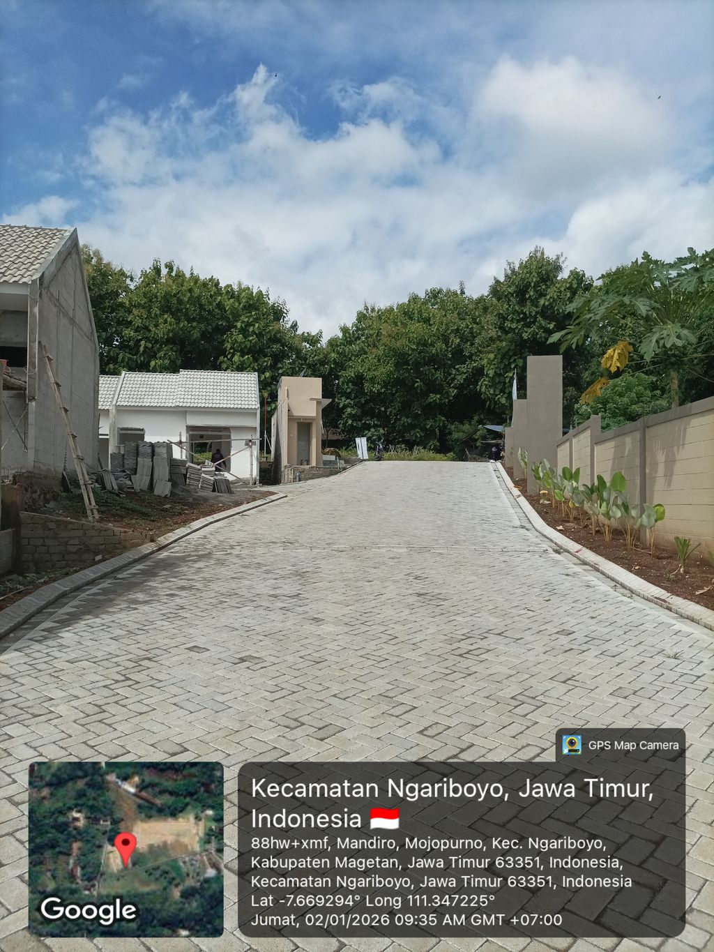 foto posisi tengah perumahan PERUMAHAN SUBSIDI BHUMI ALAYA MOJOPURNO