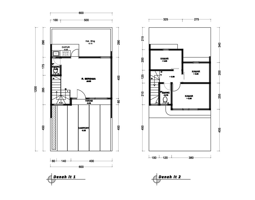 foto denah rumah tipe 57 Compact High Ceiling (3KT) (644) perumahan G-Land Ciwastra Park 2