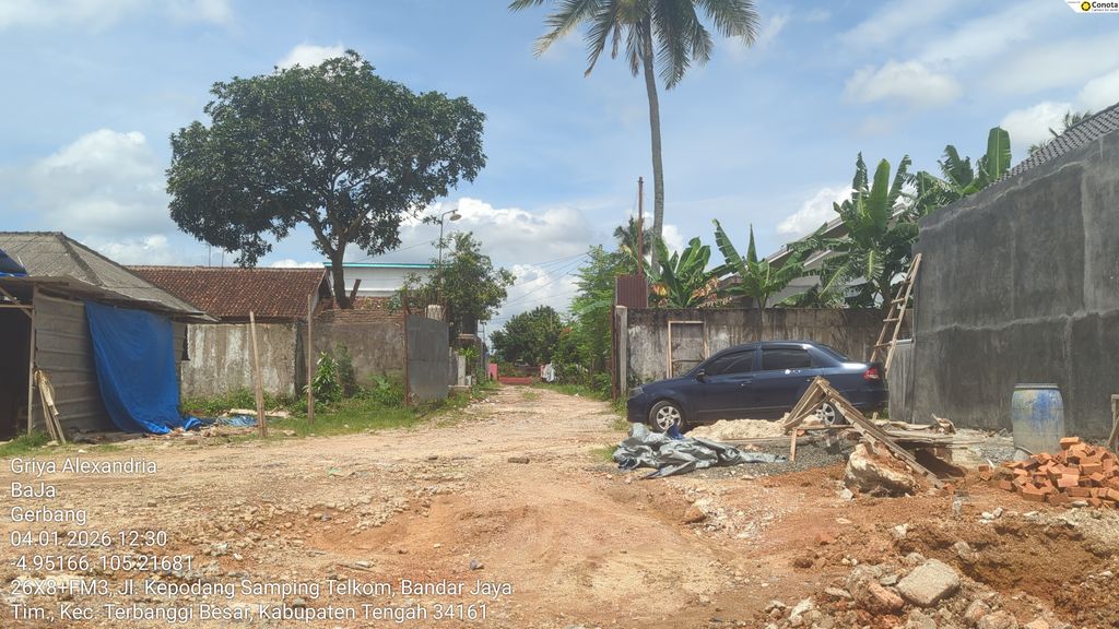 foto gerbang perumahan GRIYA ALEXANDRIA BANDAR JAYA