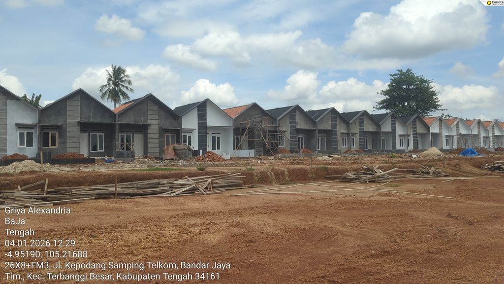 foto posisi tengah perumahan GRIYA ALEXANDRIA BANDAR JAYA