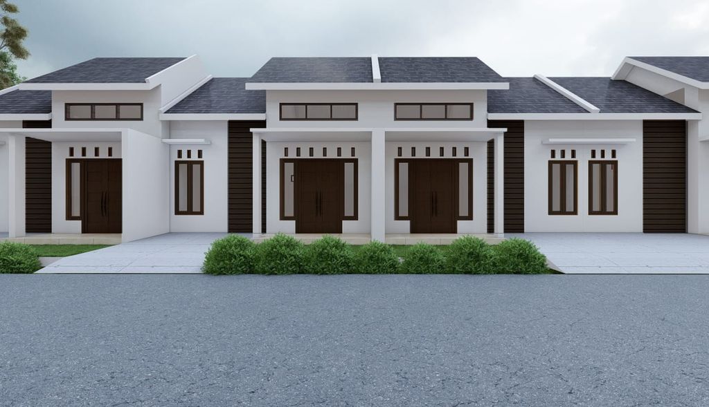 foto tampak rumah tipe 36 perumahan GRAHA IRFAI RESIDENCE 3