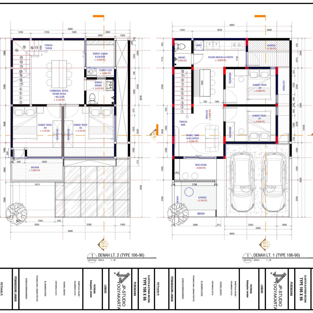 foto denah rumah tipe ALSTONIA 112/108 A perumahan BERNADY LAND SLAWU