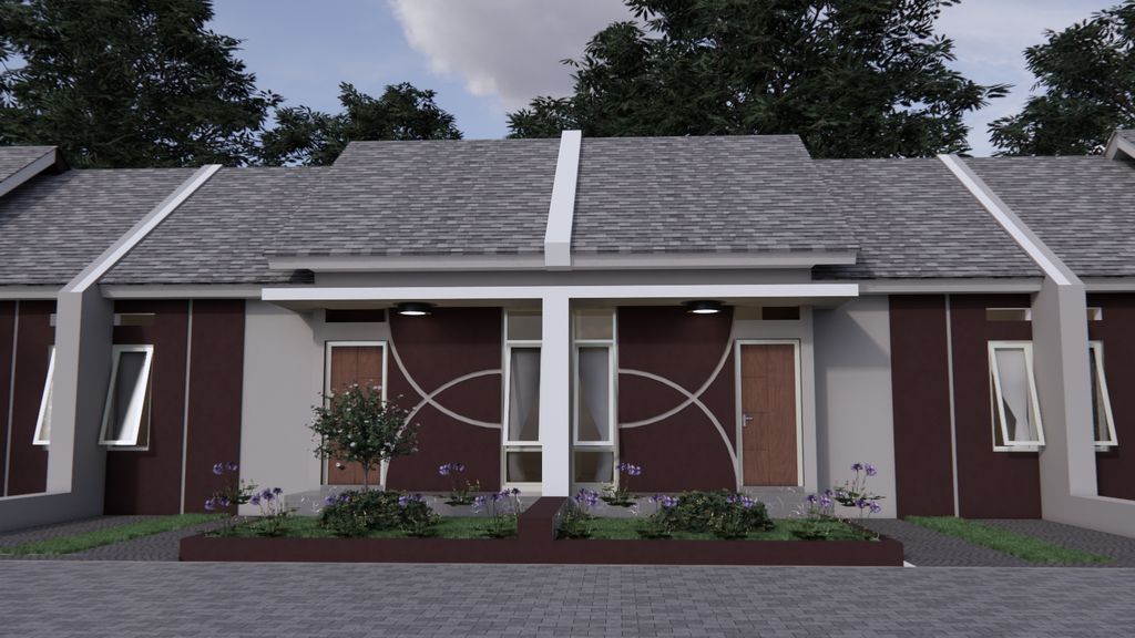 foto tampak rumah tipe 33 perumahan DIAMOND 5