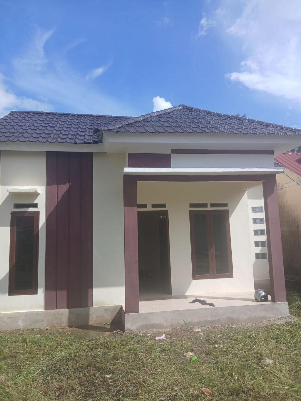 foto tampak rumah tipe 36 new perumahan Lotus Permai