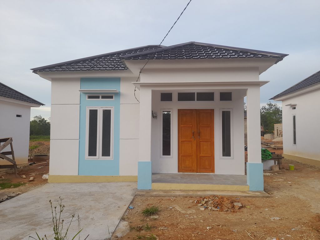 foto tampak rumah tipe 36 perumahan PERMATA INDAH TUGU JAM