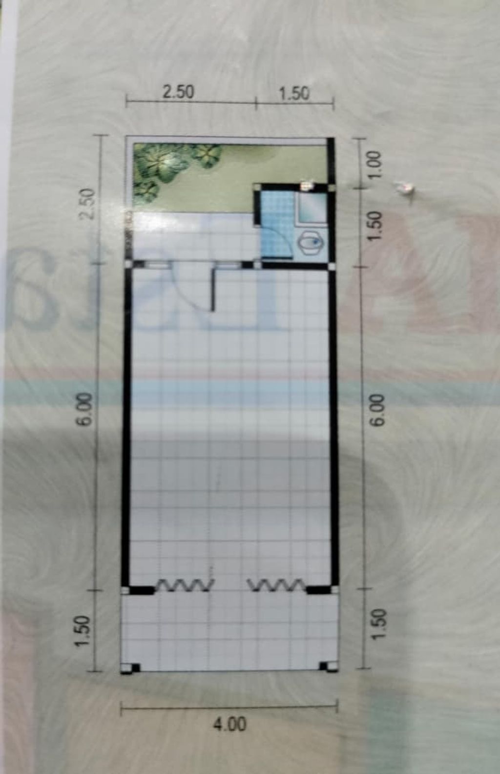 foto denah rumah tipe Ruko perumahan OMA INDAH MENGANTI