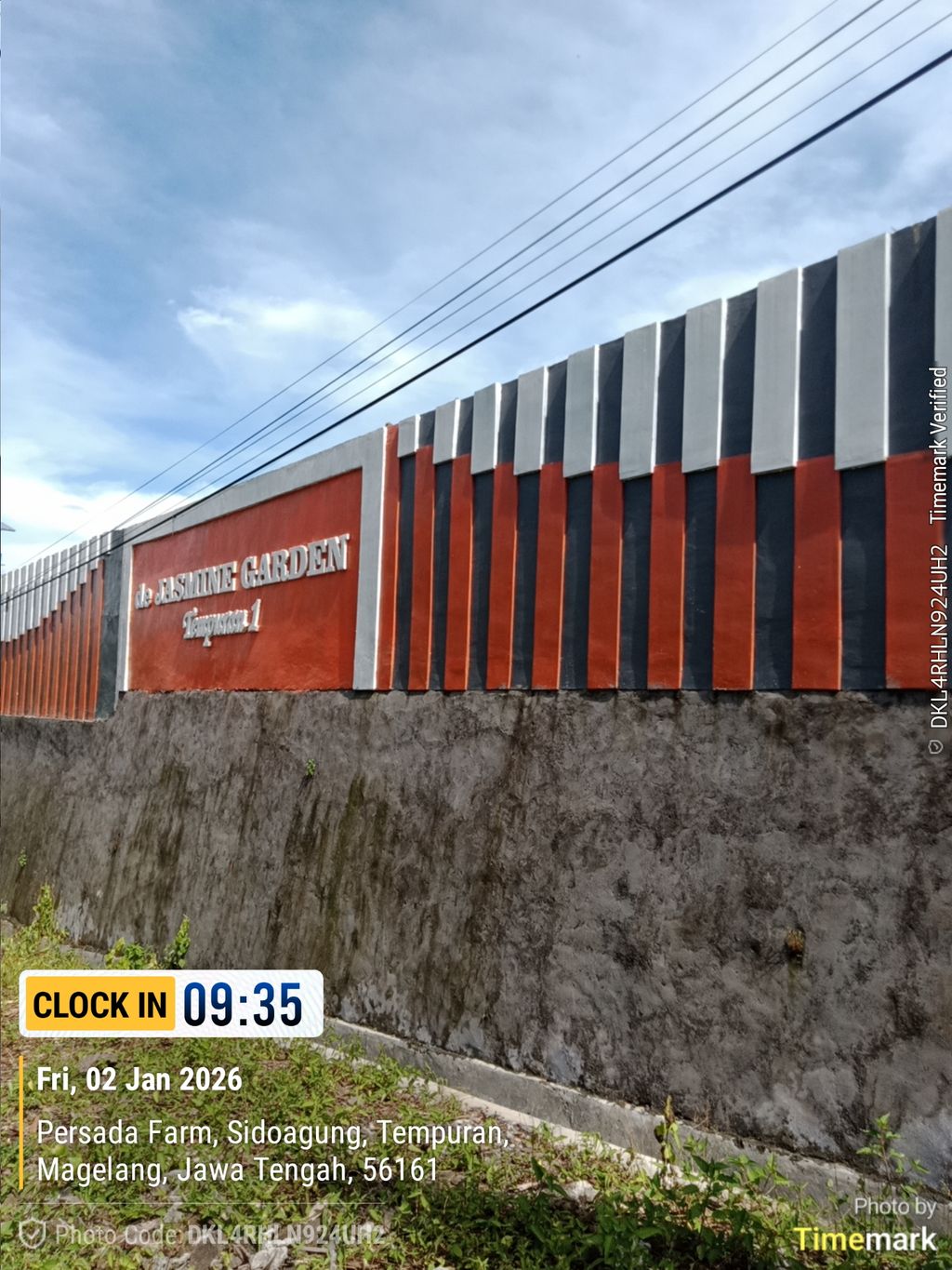 foto gerbang perumahan DE JASMINE GARDEN TEMPURAN 1
