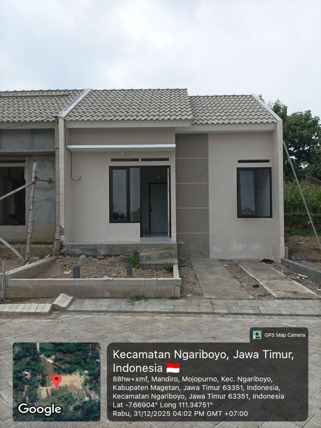 foto tampak rumah tipe 30 perumahan PERUMAHAN SUBSIDI BHUMI ALAYA MOJOPURNO