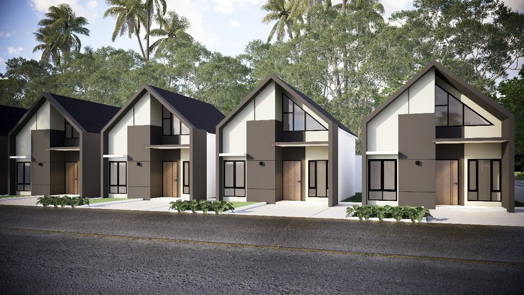 foto tampak rumah tipe 36/100 perumahan FAANZA MEKAR RESIDENCE 2
