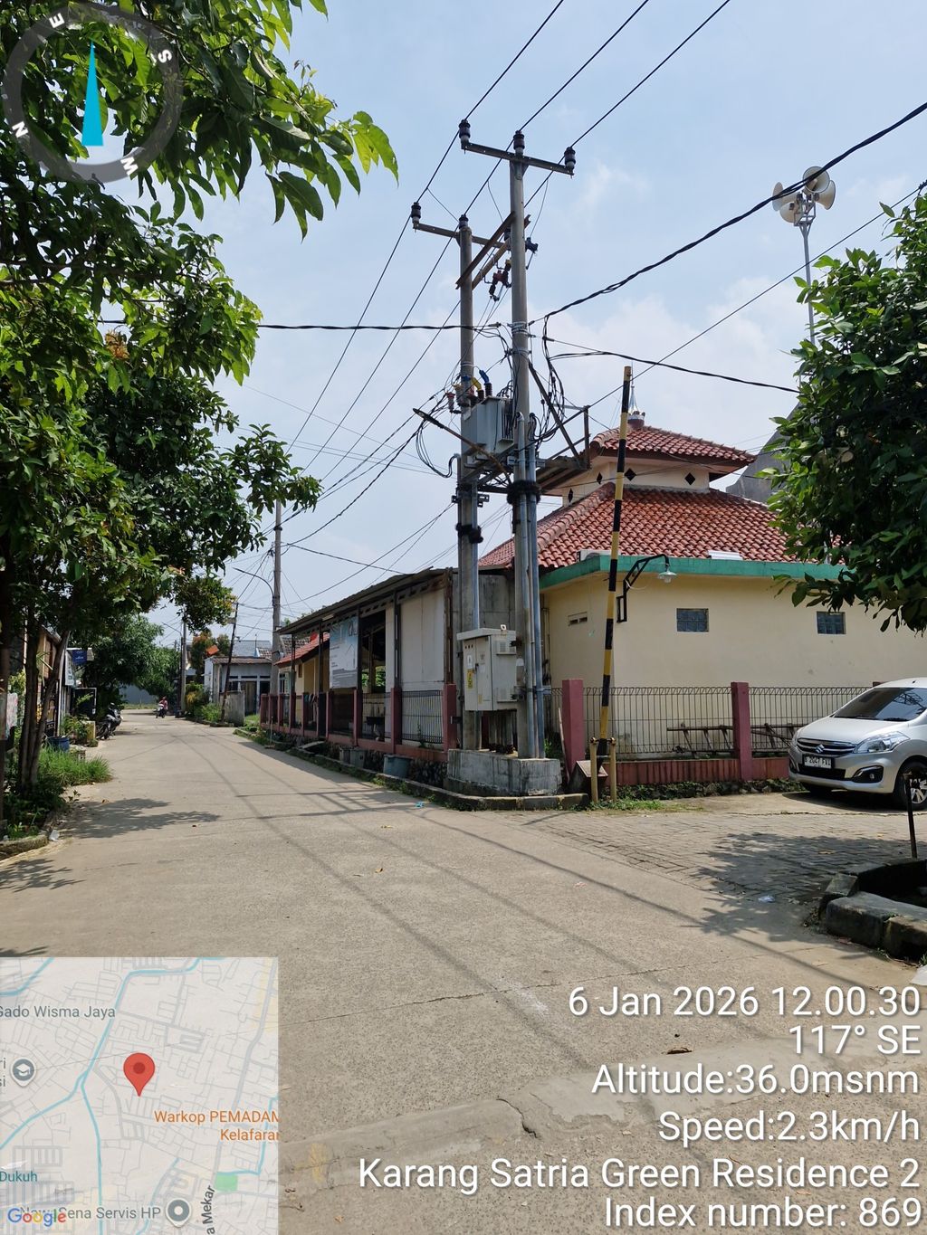 foto posisi tengah perumahan KARANG SATRIA GREEN RESIDENCE 2