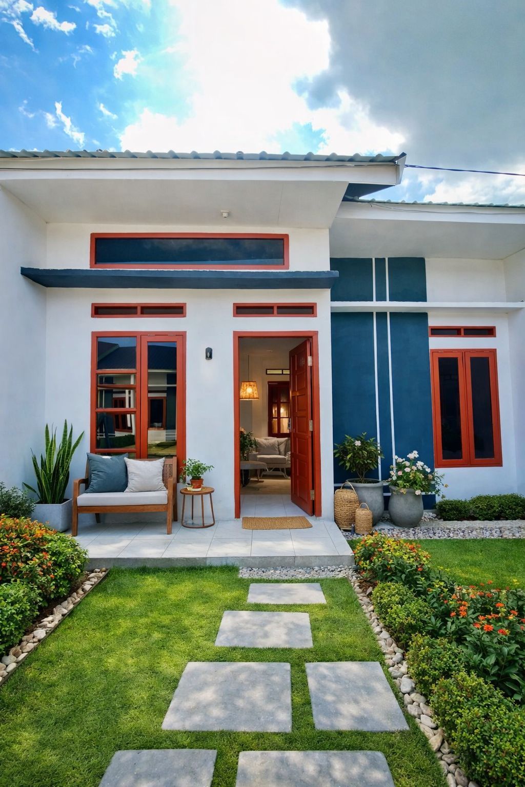 foto tampak rumah tipe 36/72 perumahan RAYA PURNAMA 3 TAHAP 2