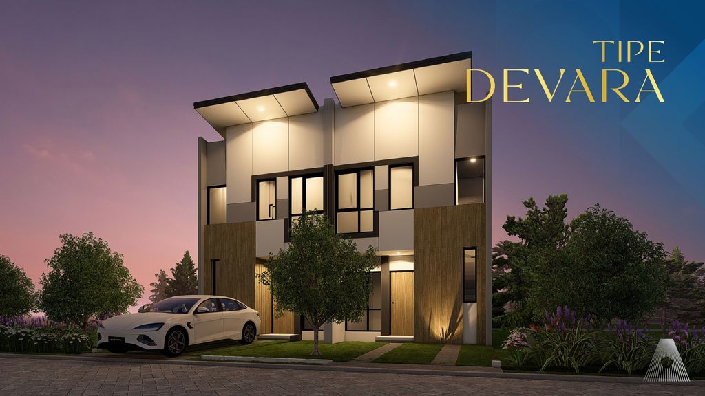 foto tampak rumah tipe DEVARA perumahan ANANDAYA