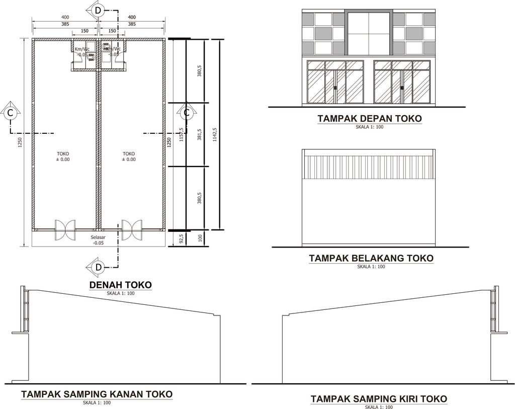 foto denah rumah tipe TOKO perumahan PERUMAHAN SUBSIDI BHUMI ALAYA MOJOPURNO