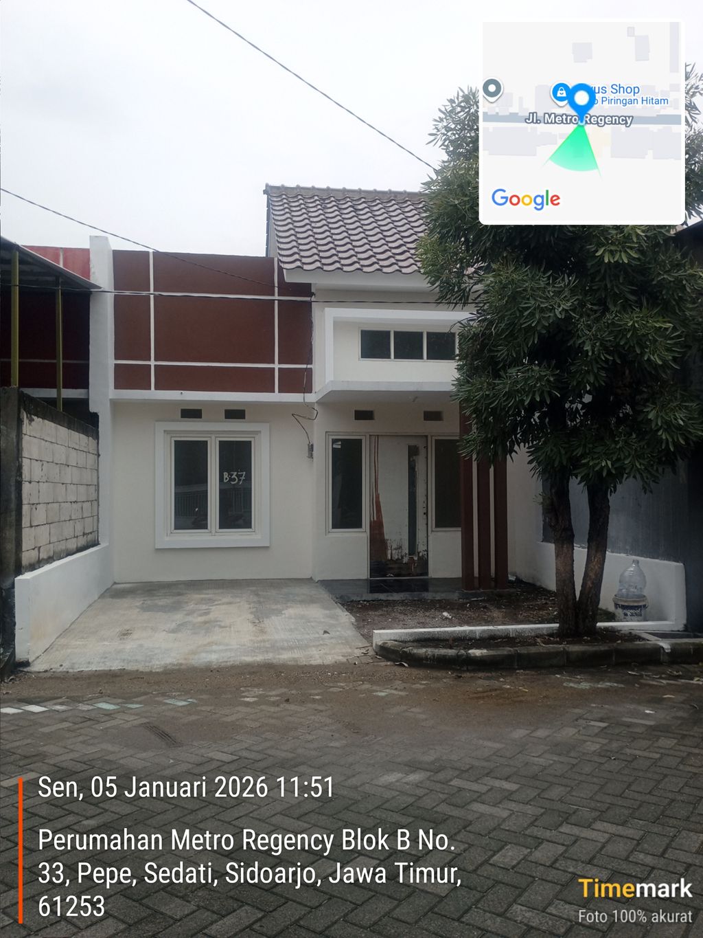foto contoh rumah perumahan METRO REGENCY