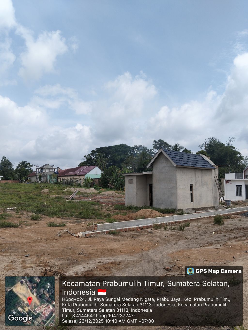 foto posisi tengah perumahan Griya Prabujaya Sejahtera
