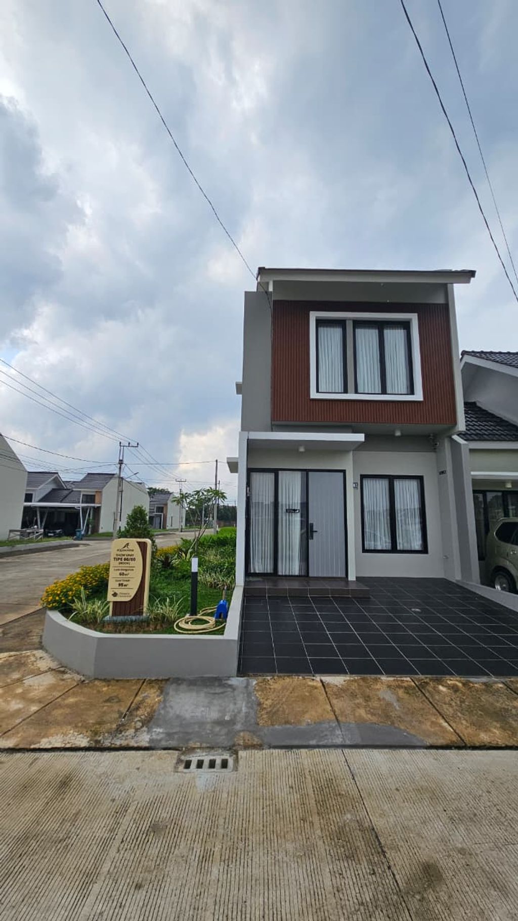 foto tampak rumah tipe AQUAMARINE 60/60 perumahan PERUMAHAN PERMATA CIMANGGIS THP 3