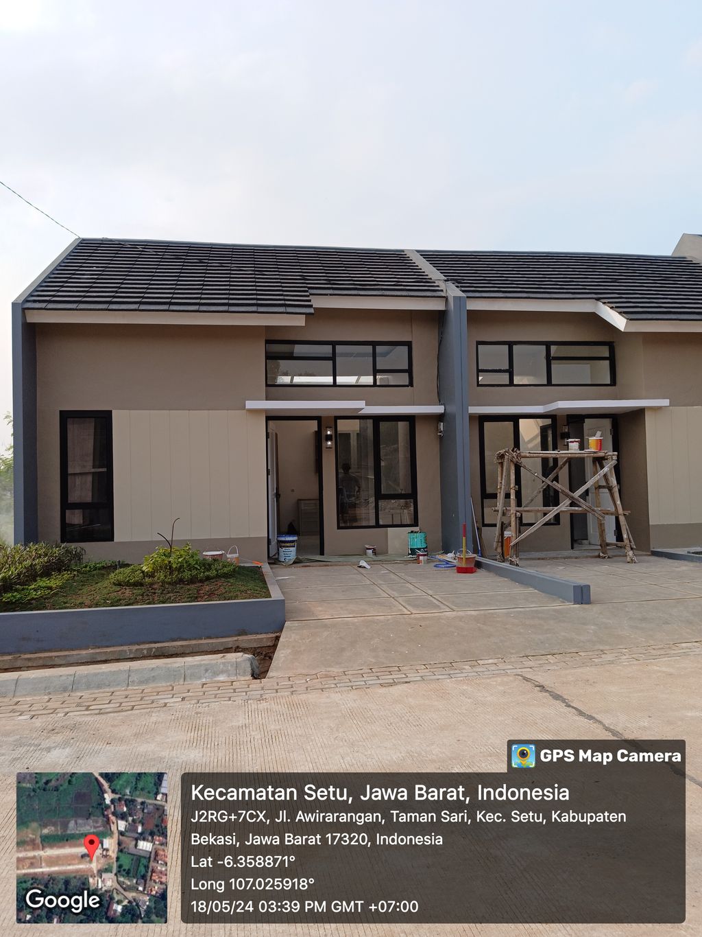 foto tampak rumah tipe CLASSIC 44/70. perumahan PANORAMA TAMAN SARI