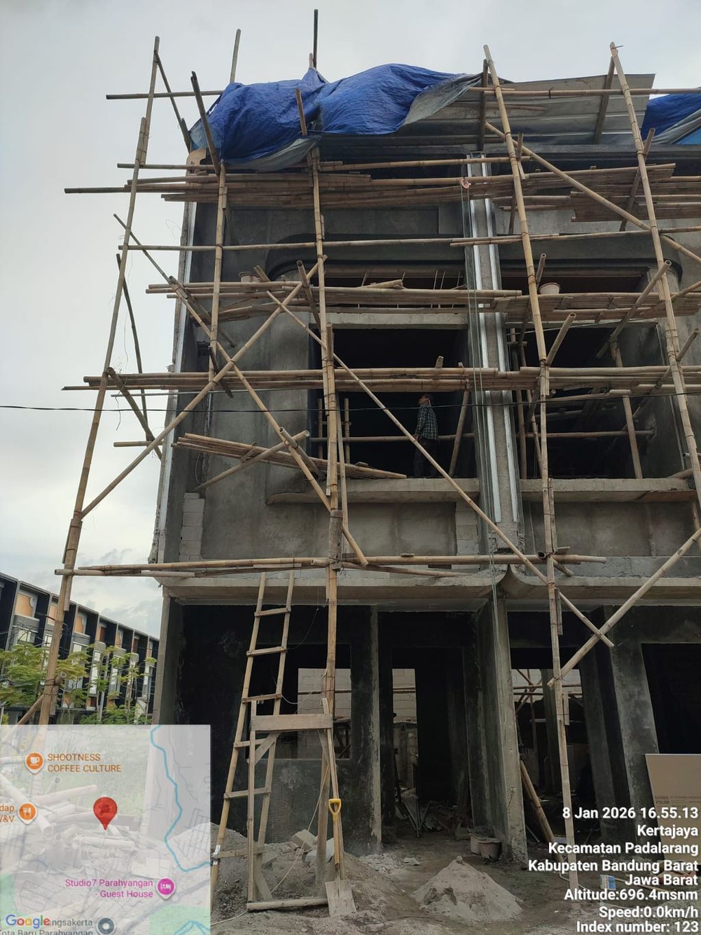 foto tampak rumah tipe 54 Compact Minimalis (2 KT) (603) perumahan Cluster Everton