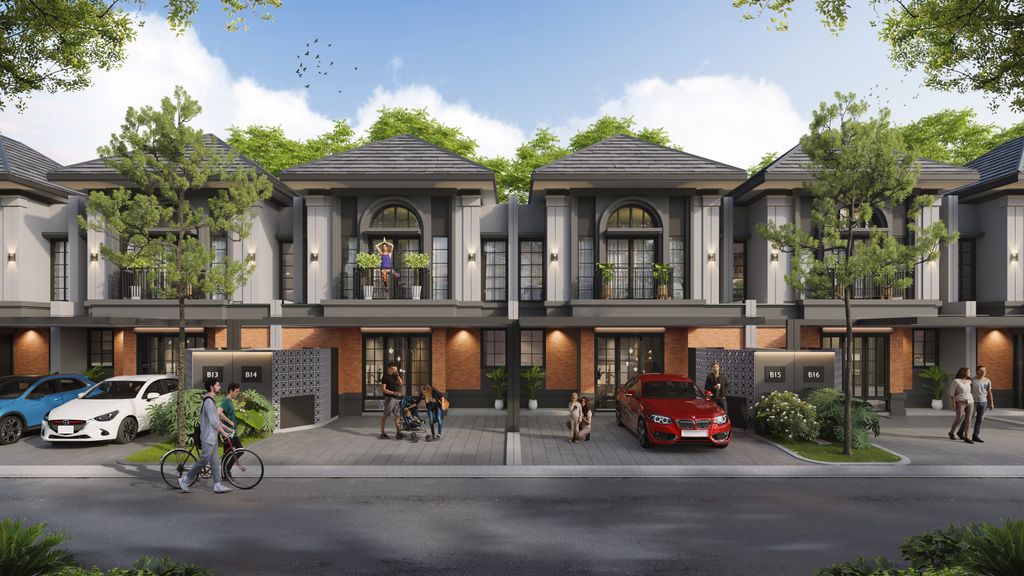 foto tampak rumah tipe Myzora 77 perumahan METLAND CIKARANG
