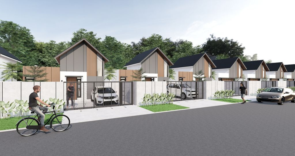 foto denah rumah tipe 36/120 Tropical Modern perumahan Perumnas Pondok Indah Cianjur