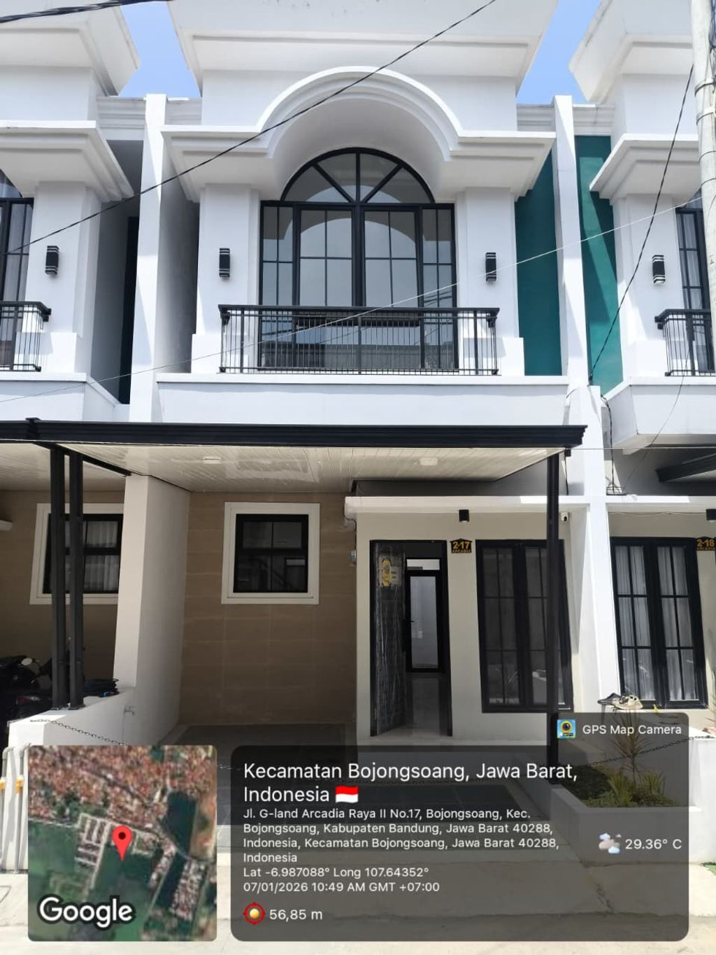 foto tampak rumah tipe 63 New Compact HC Classic (3KT) (648) perumahan G-Land Arcadia Buahbatu