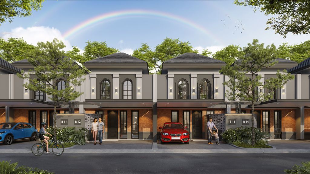 foto tampak rumah tipe Myzora 45 perumahan METLAND CIKARANG