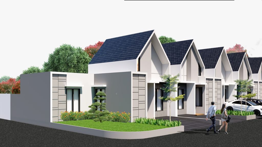 foto tampak rumah tipe QUARTZ 65/149 perumahan PERUMAHAN PERMATA CIMANGGIS THP 3