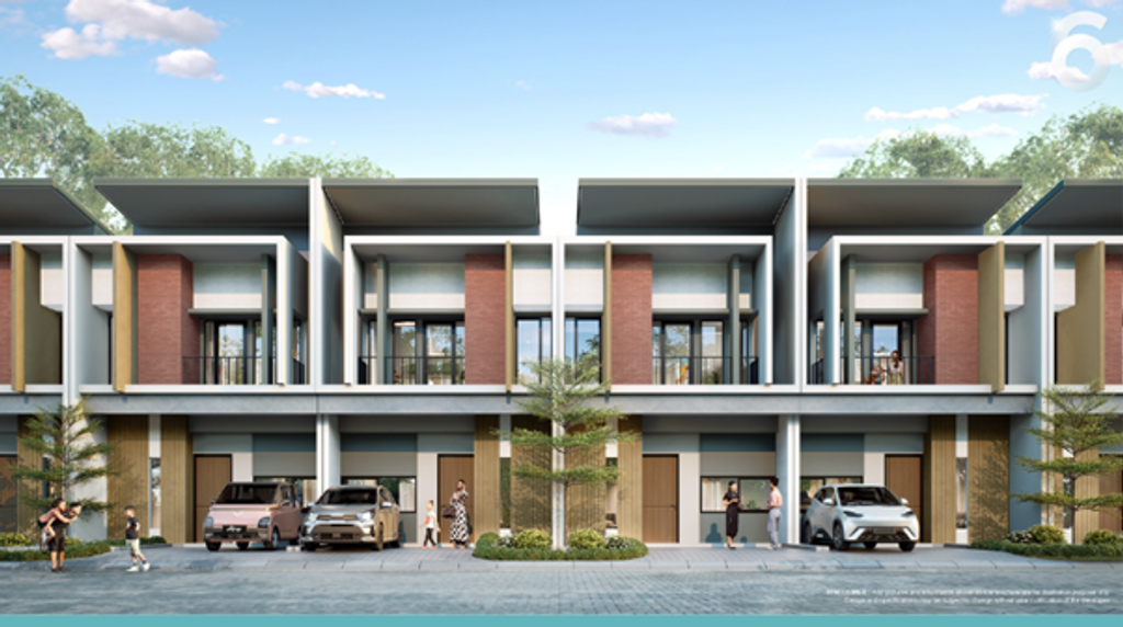 foto tampak rumah tipe T6 82 perumahan EXCELIA