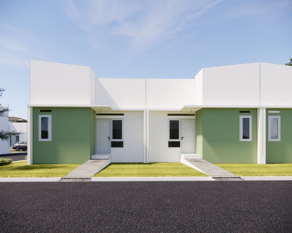 foto tampak rumah tipe JANNAH perumahan ISTANA KEMBAR 3