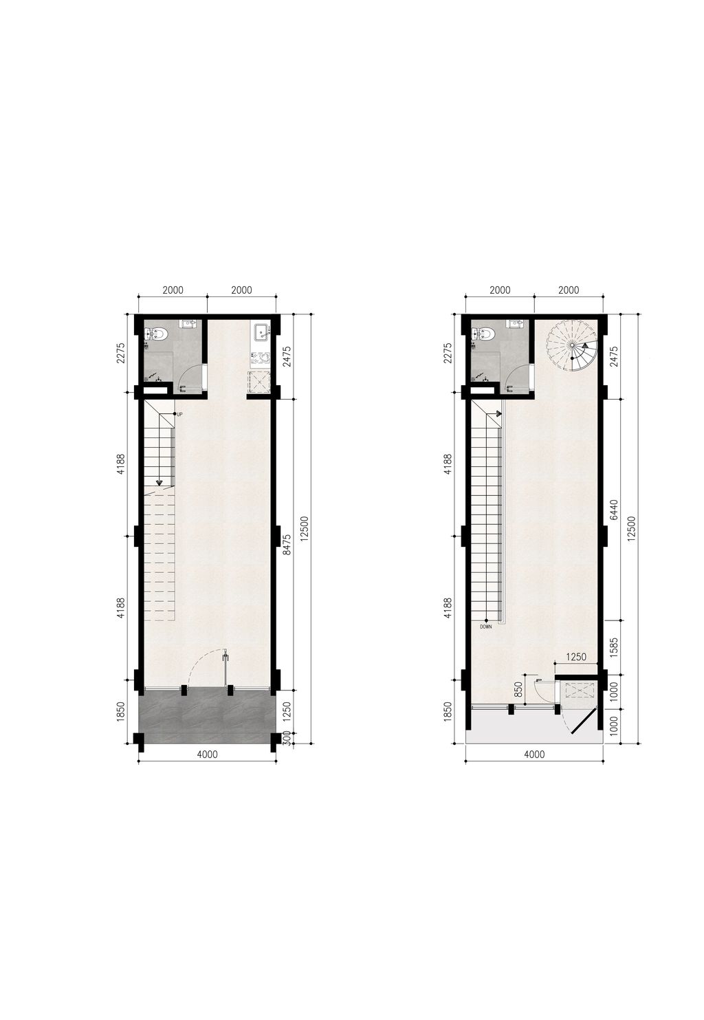 foto denah rumah tipe 105 (105/50) NSD 4X12.5 perumahan PERUM. KOTA WISATA