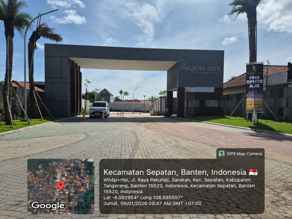 foto gerbang perumahan the Paradise Park Residence Premiere