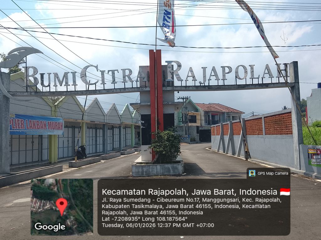 foto gerbang perumahan Bumi Citra Rajapolah Tahap 3