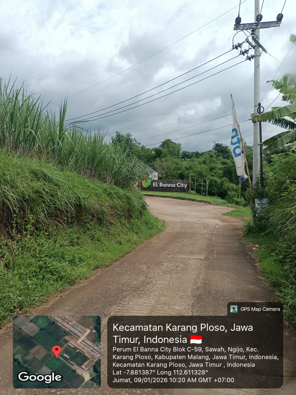 foto posisi tengah perumahan EL BANNA CITY