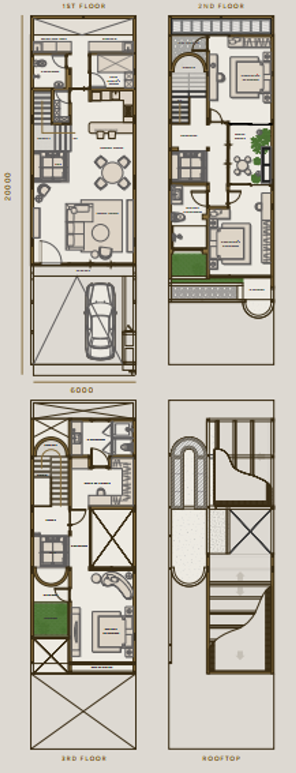 foto denah rumah tipe Ixora Valley I / 21 273/120 perumahan The Araya